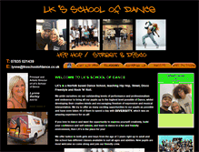 Tablet Screenshot of lksschoolofdance.co.uk